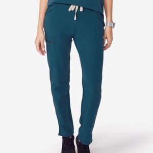 FIGS Yola Scrub Pants - Caribbean Blue - Small